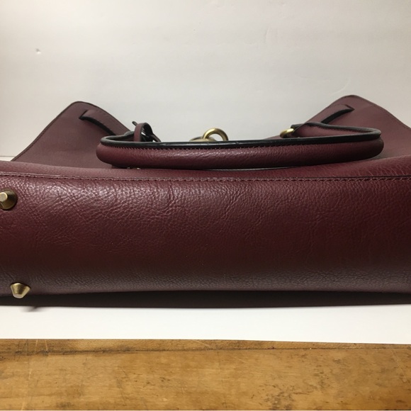 Modcloth Burgundy Large Purse Handbag Business Career - Picture 4 of 9